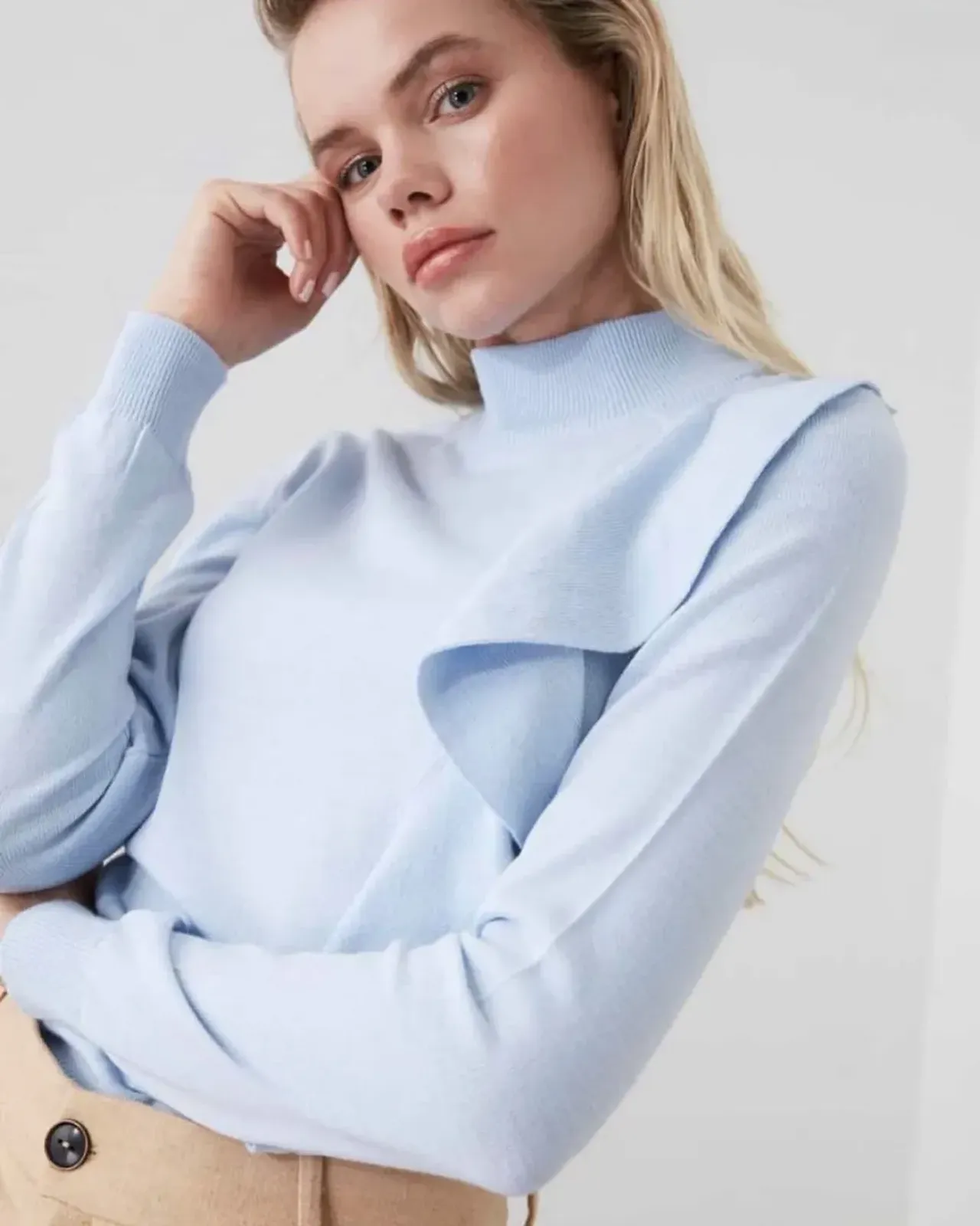 Baby blue blouse