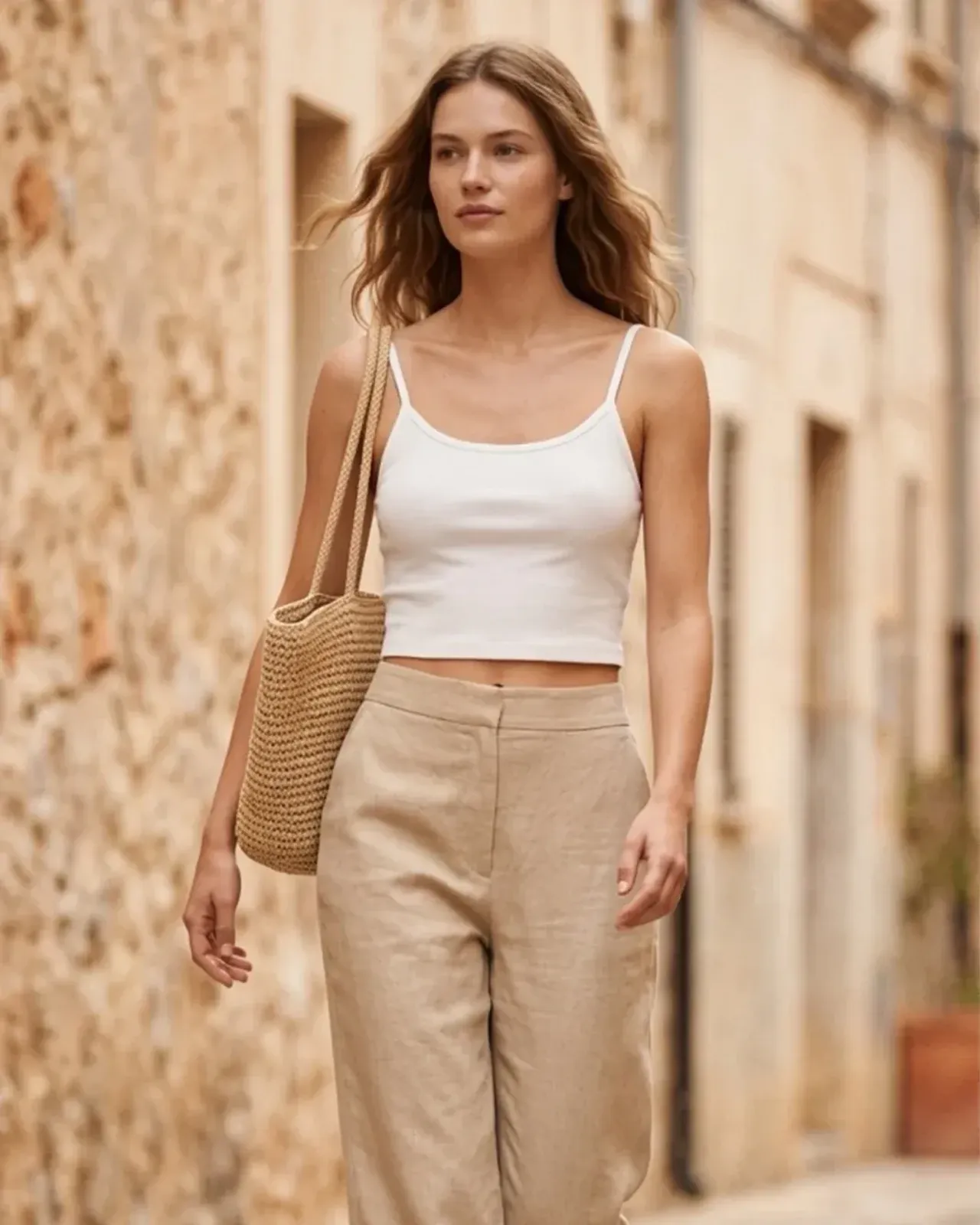 New Yorker white top