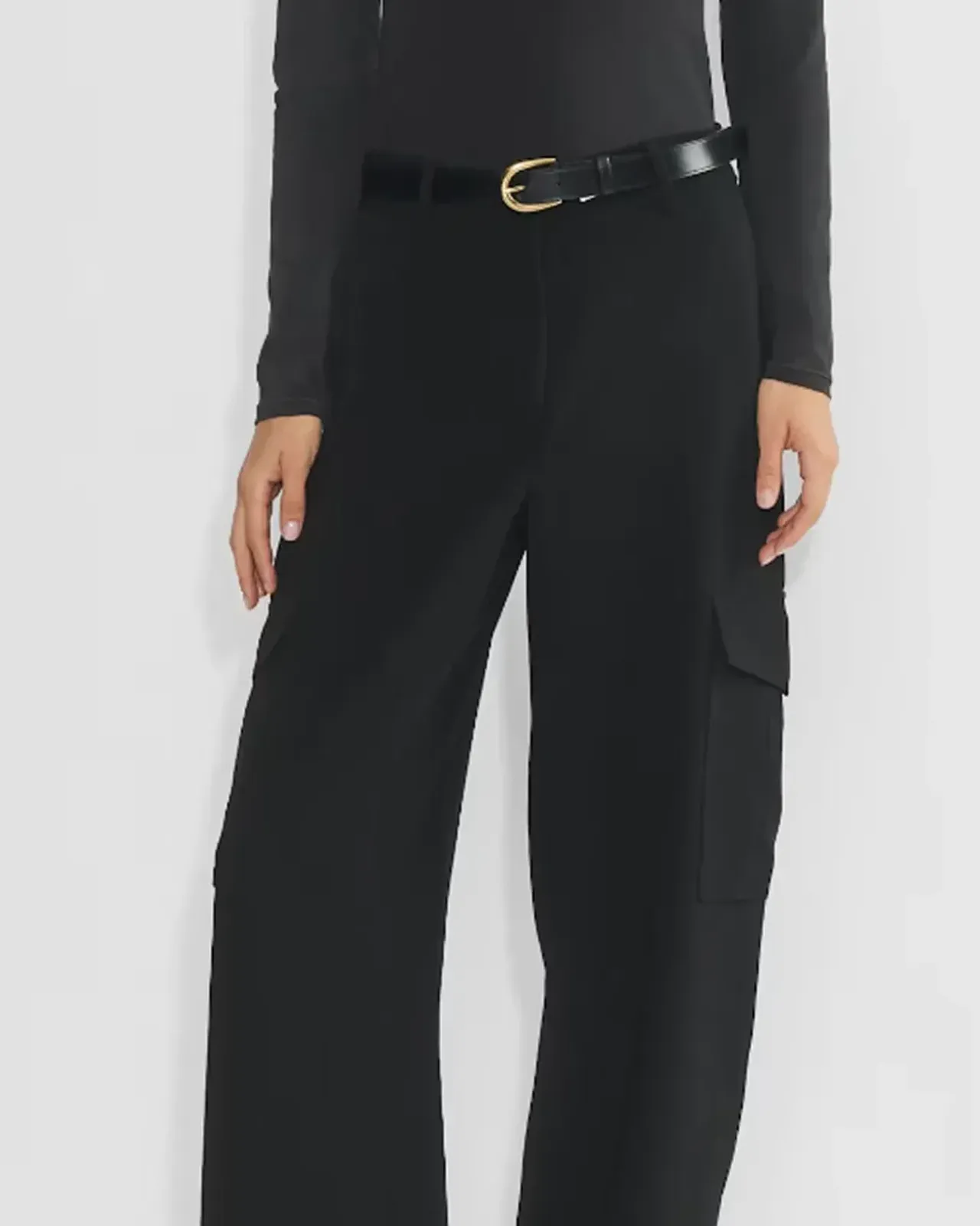 Zara black Cargo trousers