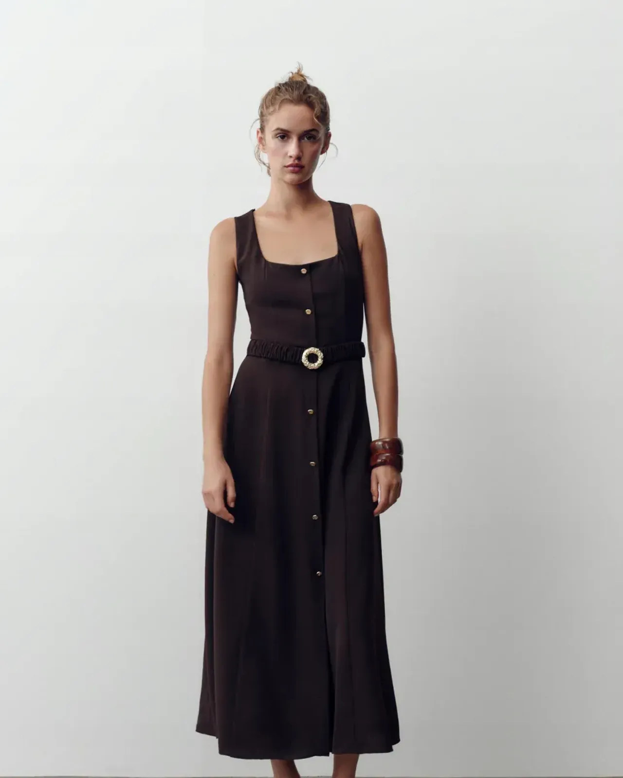 Zara brown dress